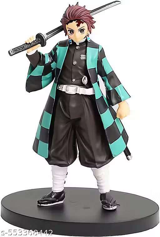 Demon Slayer Tanjiro Kamado Action Figure (15cm) with Katana & Base