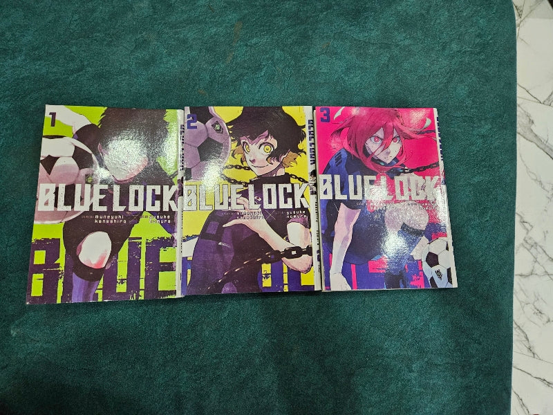 Blue Lock Manga Starter Set (Volumes 1–3 Combo) by Muneyuki Kaneshiro – English Paperback