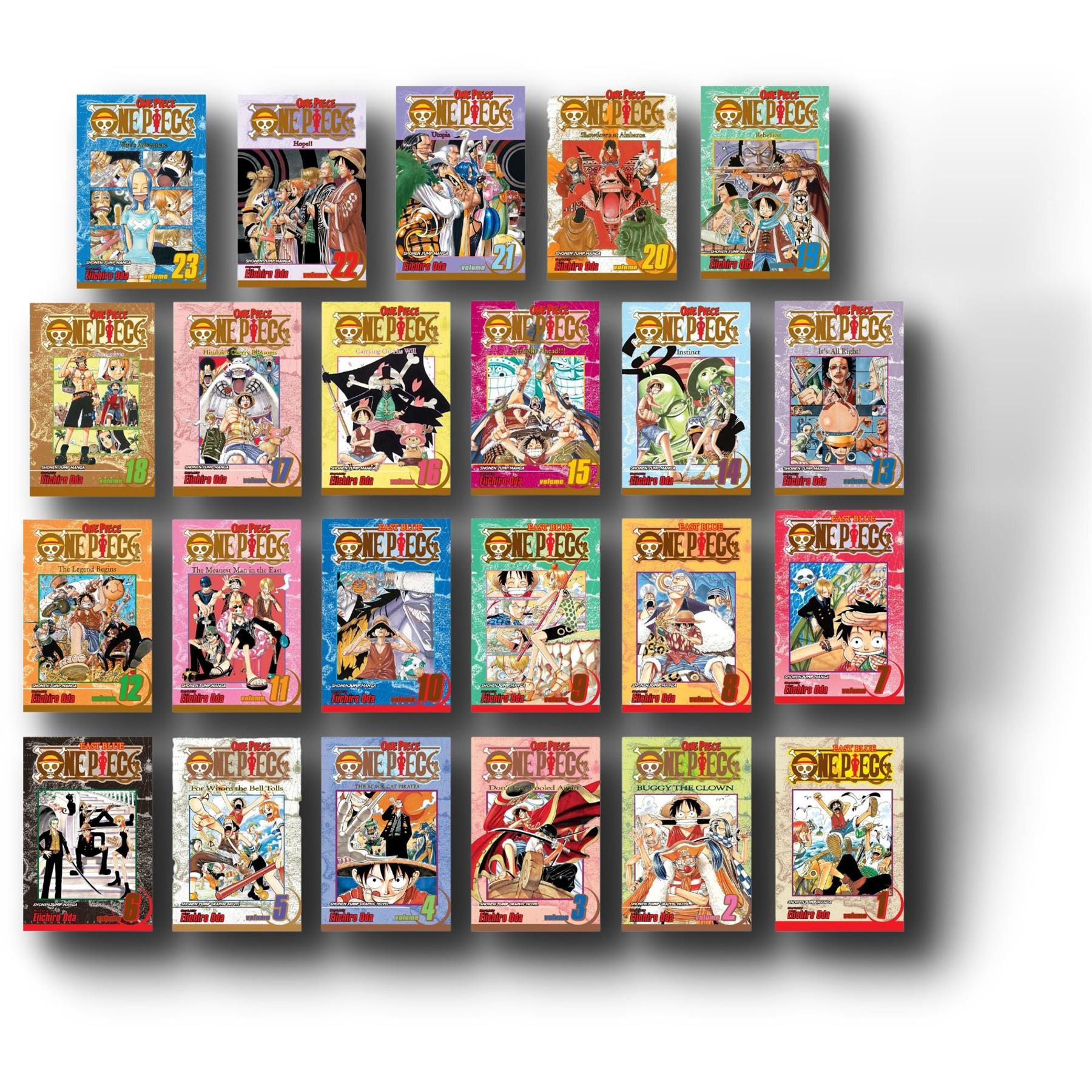 One Piece Manga Collection Set (Volumes 1–23) by Eiichiro Oda – English Paperback
