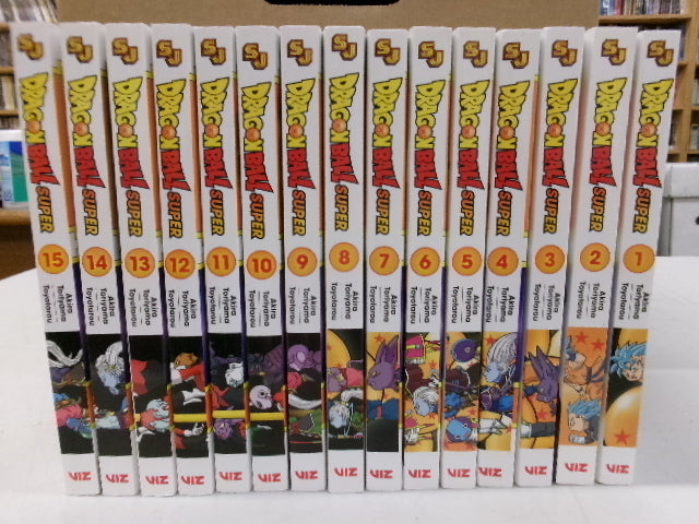 Dragon Ball Super Manga Collection Set (Volumes 1–15) by Akira Toriyama & Toyotarou – English Paperback
