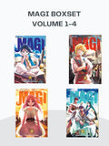 Magi: The Labyrinth of Magic Manga Starter Set (Volumes 1–4) by Shinobu Ohtaka – English Paperback