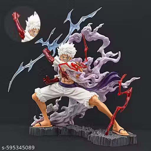 One Piece Monkey D. Luffy Gear 5 Action Figure – 21cm PVC Collectible with Blister Box