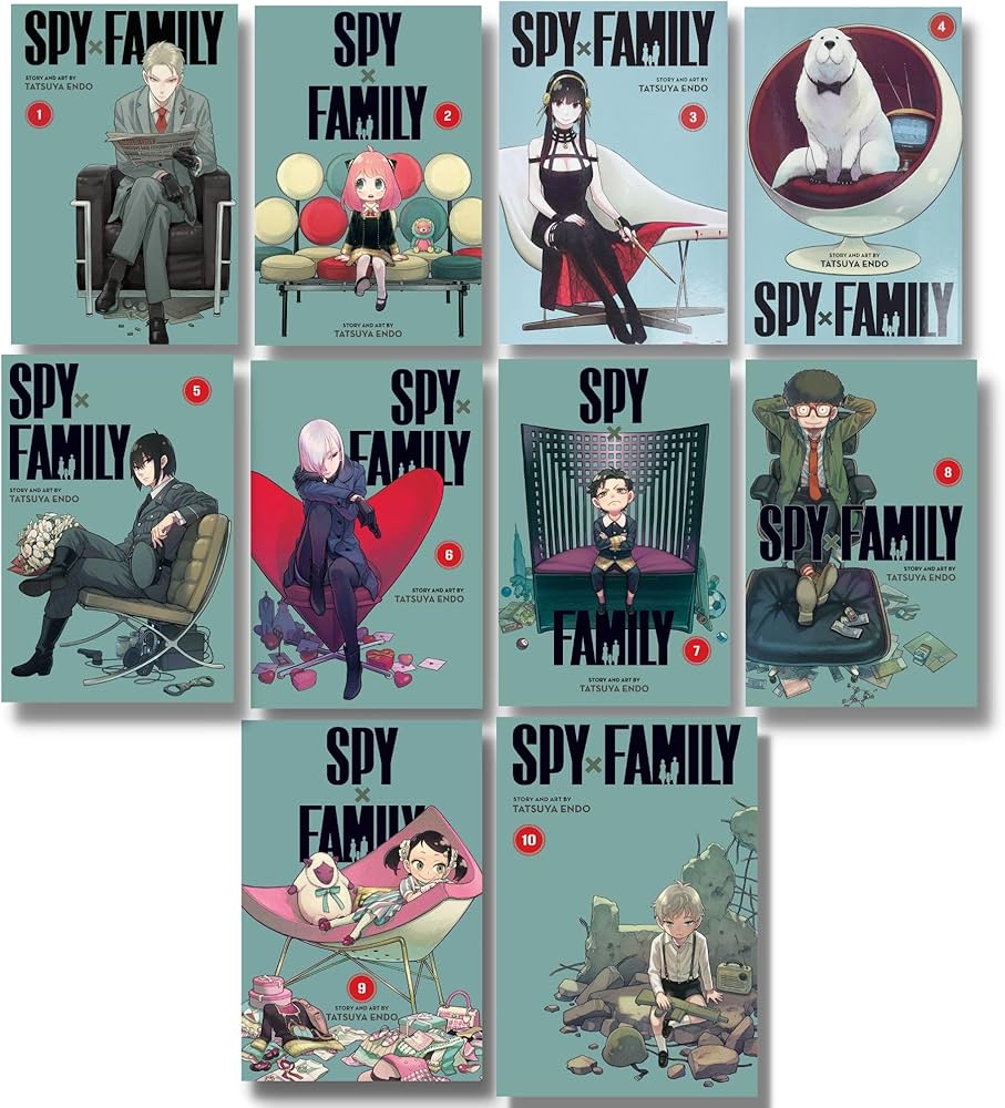 Spy x Family Manga Set (Volumes 1–10) by Tatsuya Endo – English Paperback Collection