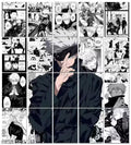 Jujutsu Kaisen Gojo Satoru Manga Panel Poster Set – Pack of 12 A4 Prints (300 GSM)