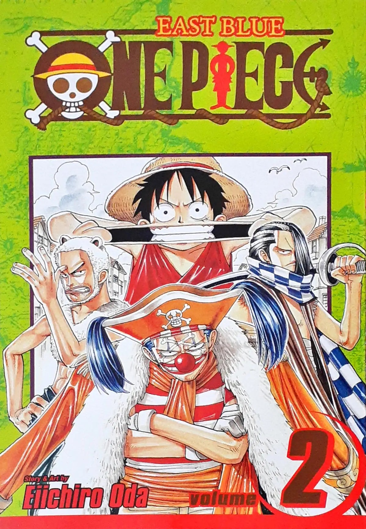 One Piece Manga Volume 2 by Eiichiro Oda – English Paperback Edition