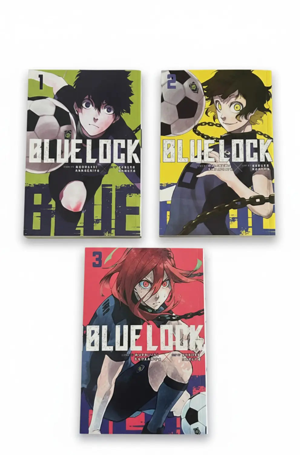 Blue Lock Manga Starter Set (Volumes 1–3 Combo) by Muneyuki Kaneshiro – English Paperback