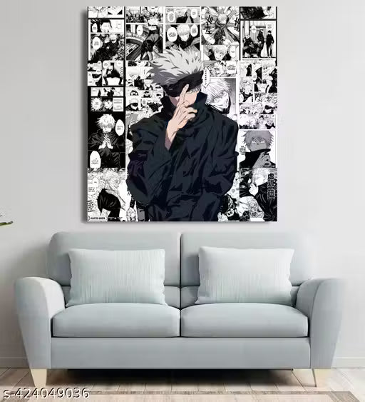 Jujutsu Kaisen Gojo Satoru Manga Panel Poster Set – Pack of 12 A4 Prints (300 GSM)