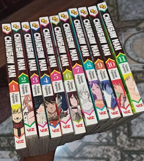 Chainsaw Man Manga Collection Set (Volumes 1–11) by Tatsuki Fujimoto – English Paperback Box Set