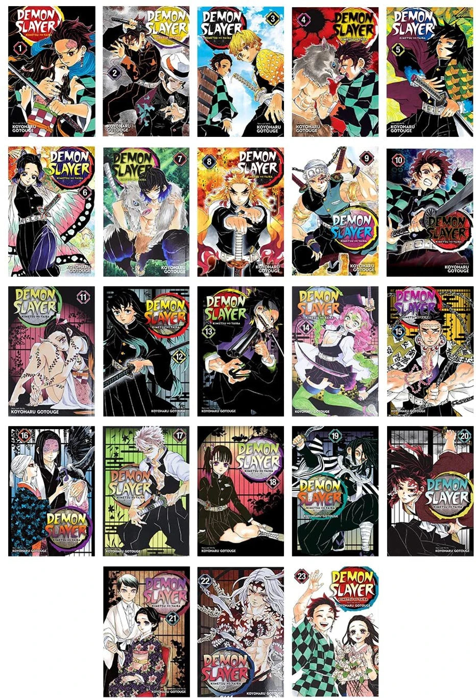 DEMON SLAYER COMPLETE BOOKS BOX SET VOLUMES 1-23 (Demon Slayer: Kimetsu No Yaiba)