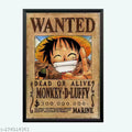 One Piece Luffy Bounty Poster Photo Frame (5x7 Inch) – Anime Wall & Desk Decor