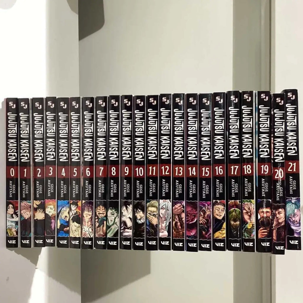 Jujutsu Kaisen Manga Collection (Volumes 1–21 English Paperback Set)