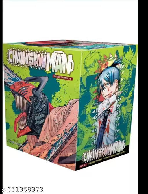 Chainsaw Man Manga Collection Set (Volumes 1–11) by Tatsuki Fujimoto – English Paperback Box Set
