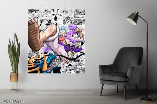 One Piece Luffy Manga & Anime Poster Set – Pack of 12 A4 Wall Prints (350 GSM, Unframed)