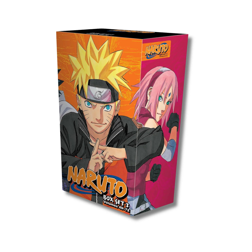 Naruto Manga Box Set 3 (Volumes 49–72) by Masashi Kishimoto – English Paperback Collection