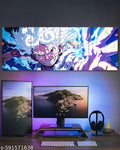 Luffy Gear 5 Anime Wall Poster Frame, 300 GSM premium matte paper 48 x 18 inch A3| Premium A3 Split Poster for Living Room, Bedroom, Workspace, Office Wall Art Decor