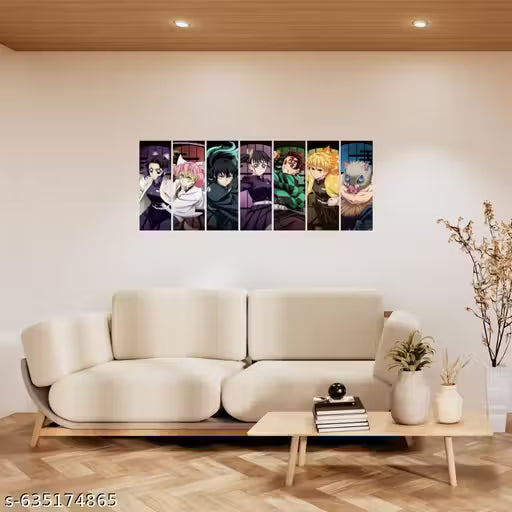 Demon Slayer Vertical Character Poster Kit (10 x 30 cm, Set of 8)