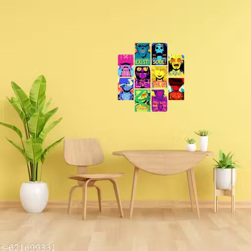 One Piece Poster Set – Pack of 6 A4 Anime Art Prints (300 GSM, Unframed)