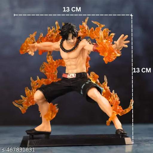 One Piece Portgas D. Ace Action Figure – Fire Fist Ace PVC Collectible with Box