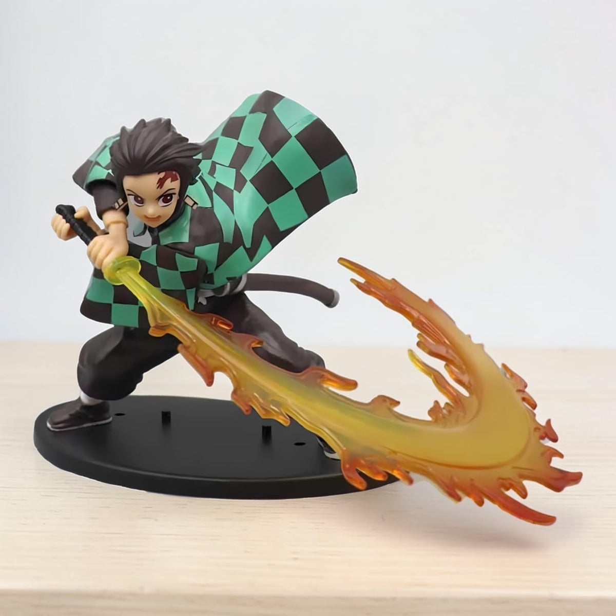 Demon Slayer Tanjiro Kamado Action Figure (18cm) with Sun Breathing Fire Sword