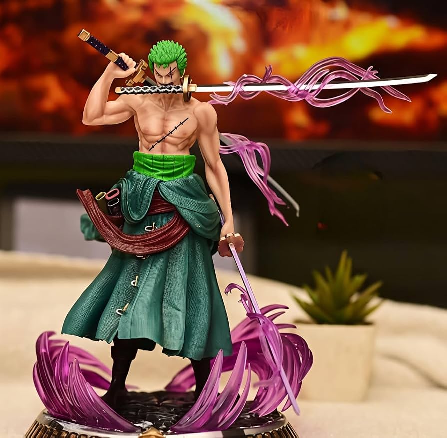 One Piece Roronoa Zoro Standing Action Figure (22cm) – Highly Detailed PVC Statue