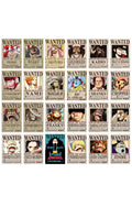 One Piece New Bounty Edition 24-Piece Mini Wanted Poster Set – Aesthetic Wall Art (4" x 6")
