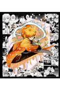Zenitsu Thunder Breathing Manga Panel Wall Decor Pack – 12-Piece High-Definition A4 Poster Kit