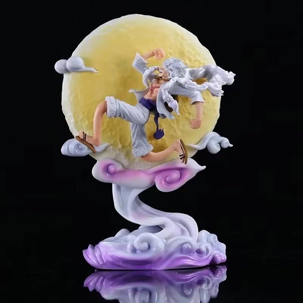 Monkey D. Luffy Gear 5 LED Moon Lamp Figure – One Piece Nika Collectible