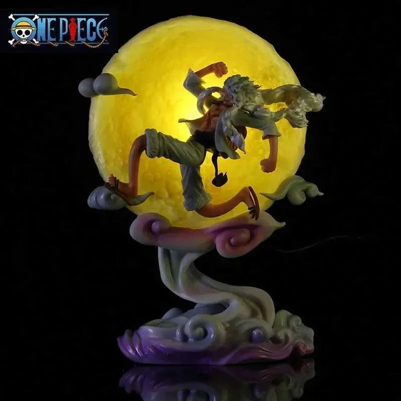 Monkey D. Luffy Gear 5 LED Moon Lamp Figure – One Piece Nika Collectible