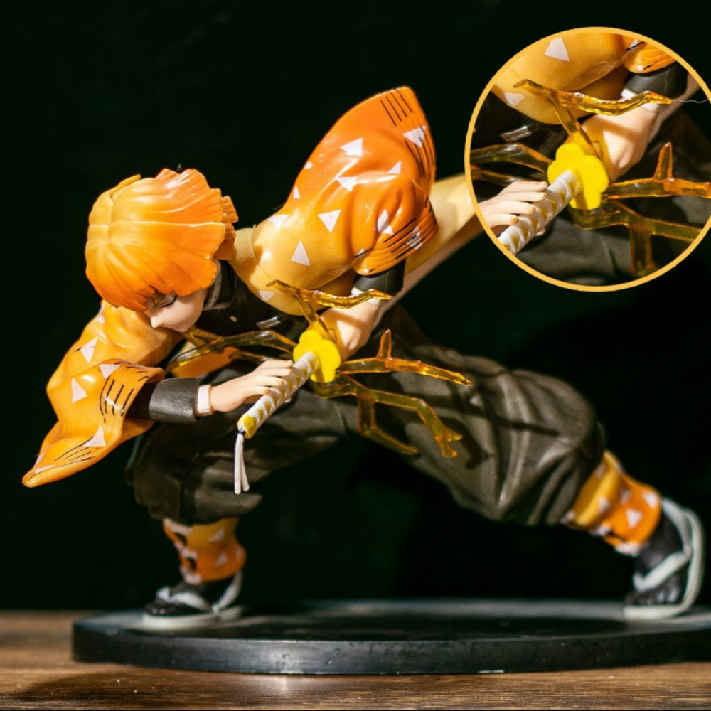 Demon Slayer Zenitsu Agatsuma Attack Form Action Figure (18cm)