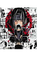 Naruto Itachi Uchiha Manga Panel Wall Art Set – 12 Unframed A4 Anime Posters (300 GSM)