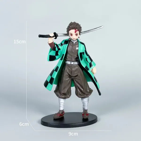 Demon Slayer Tanjiro Kamado Action Figure (15cm) with Katana & Base