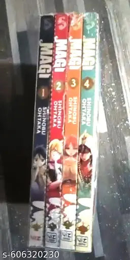 Magi: The Labyrinth of Magic Manga Starter Set (Volumes 1–4) by Shinobu Ohtaka – English Paperback