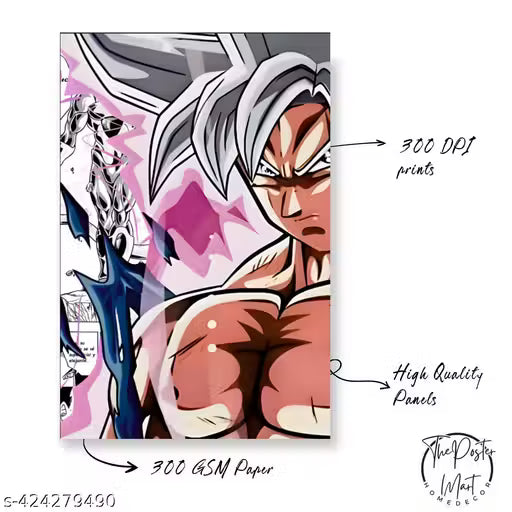 Dragon Ball Epic Manga Panel Wall Collage Kit (A4 Size, Set of 12)