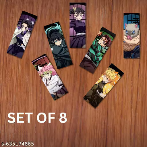 Demon Slayer Vertical Character Poster Kit (10 x 30 cm, Set of 8)