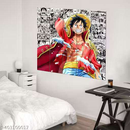 One Piece Monkey D. Luffy Poster Set – Pack of 15 A4 Manga & Anime Wall Prints (300 GSM)